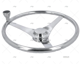 RUOTA DEL TIMONE 394mm FLYSPORT  INOX C/POMELLO