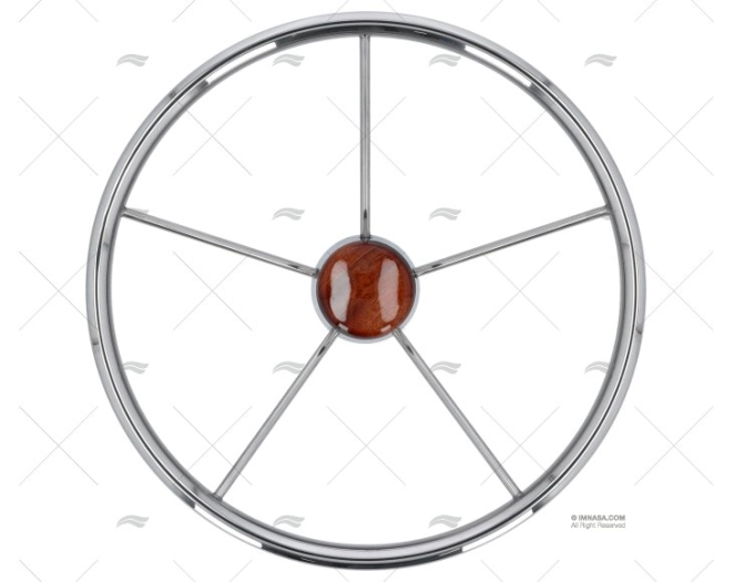 RUOTA TIMONE  400mm 5R INOX SAVORETTI ARMANDO