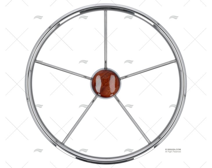 RODA LEME  400mm 5R INOX SAVORETTI ARMANDO