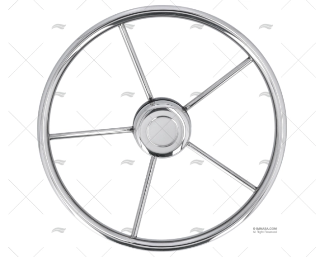RODA LEME  380mm 5R INOX SAVORETTI ARMANDO