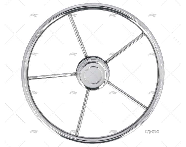 RODA LEME  380mm 5R INOX SAVORETTI ARMANDO