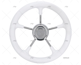 RODA LEME  320mm 5R POLI.BRANCA/INOX SAVORETTI ARMANDO