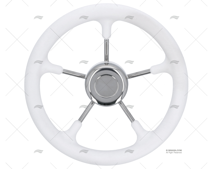 RODA LEME  320mm 5R POLI.BRANCA/INOX SAVORETTI ARMANDO