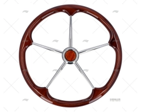 RODA LEME  500mm 5R MADEIRA/INOX MOGNO SAVORETTI ARMANDO