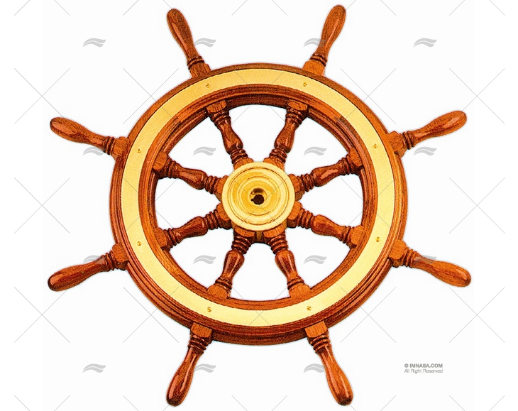 RUOTA TIMONE  300mm 6R LEGNO ROSONE. SAVORETTI ARMANDO