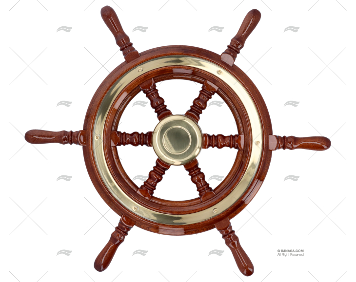 ROUE GOUVERNAIL  520mm 6R BOIS SAVORETTI ARMANDO