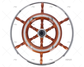 RODA LEME  650mm 6R MADEIRA/INOX EMBELEZADOR SAVORETTI ARMANDO