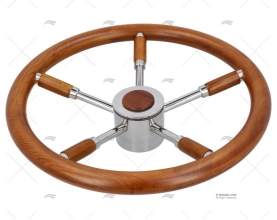 RUOTA TIMONE  400mm 5R LEGNO/INOX SAVORETTI ARMANDO