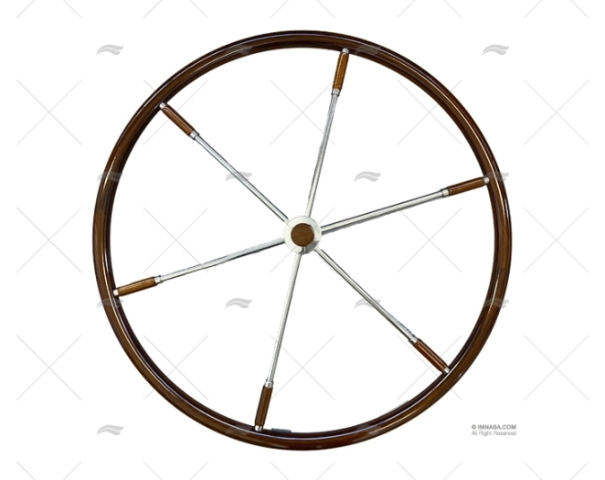 RODA LEME  900mm 6R MADEIRA/INOX SAVORETTI ARMANDO