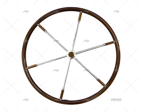 RODA LEME  900mm 6R MADEIRA/INOX SAVORETTI ARMANDO