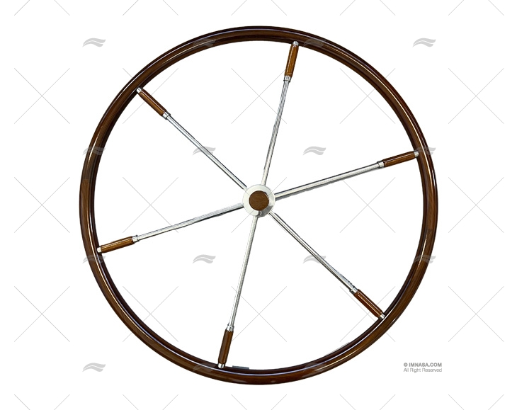 RUOTA TIMONE  900mm 6R LEGNO/INOX SAVORETTI ARMANDO