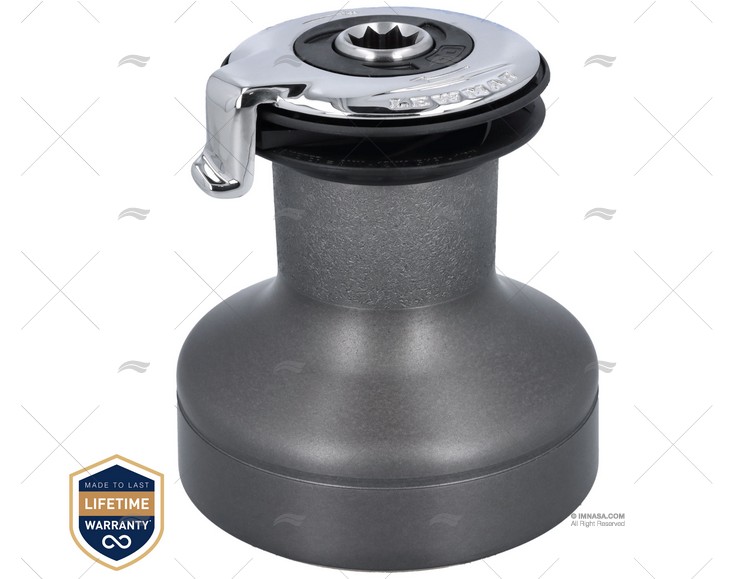 GUINCHO AUTO-CAPTURANTE 40ST EVO ALUM. CINZA LEWMAR
