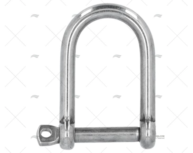 MANILHA RETA LARGA AISI-316 05mm