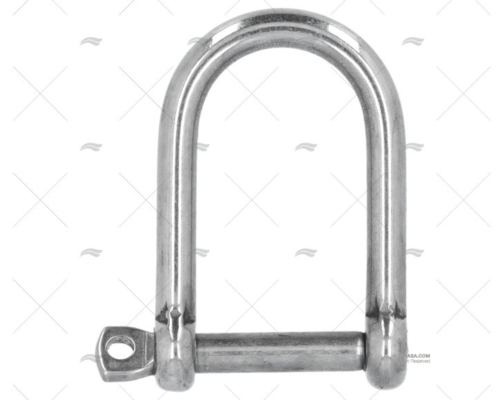 MANILHA RETA LARGA AISI-316 05mm