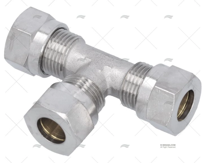 RACCORDO T UNIONE 10/8 1/4" RIVIERA