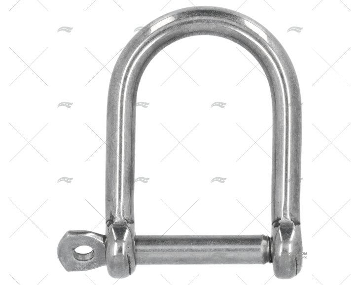 MANILHA RETA LARGA AISI-316 06mm
