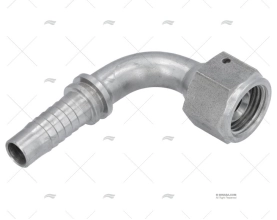 FEMMINA FILETTATURA GAS   90 T1/2  - F1/2 INOX