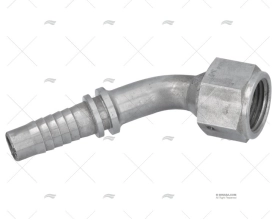 MACHO ROSCA GÁS   45 T1/2  - F1/2 INOX