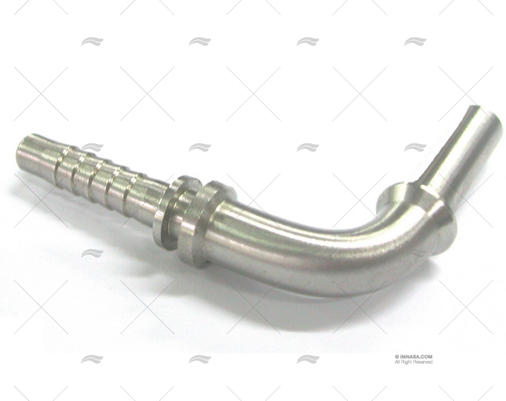 ESPIGÃO TUBO CURVO 90 T1/4  - D. 8 INOX