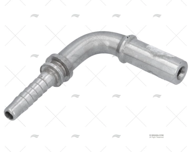ESPIGÃO TUBO CURVO 90 T1/4  - D.10 INOX