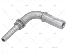 SPINA TUBO CURVO 90 T1/4  - D.10 INOX