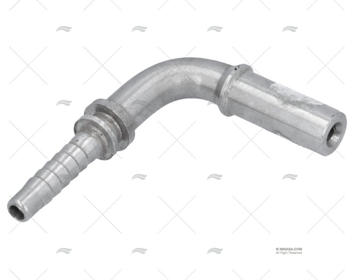 SPINA TUBO CURVO 90 T1/4  - D.10 INOX