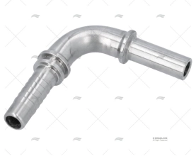 ESPIGÃO TUBO CURVO 90 T3/8  - D.10 INOX