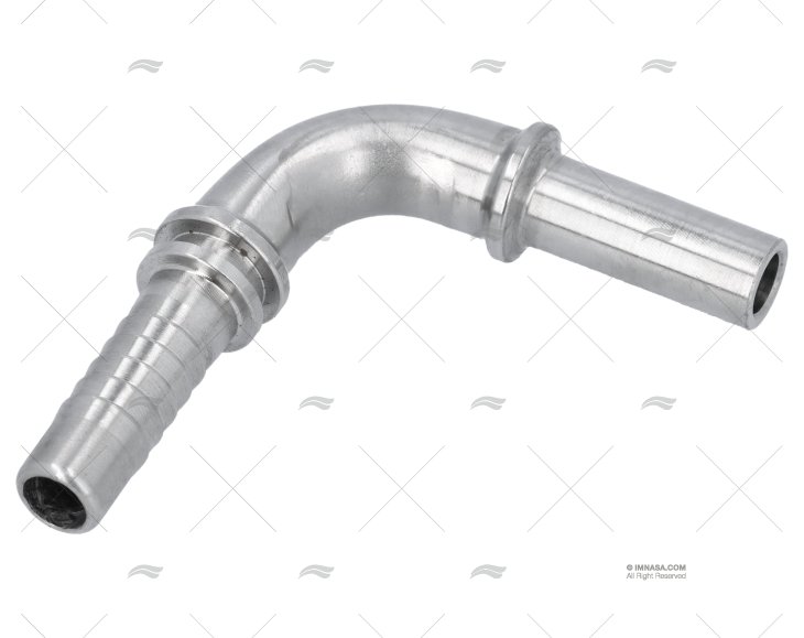 SPINA TUBO CURVO 90 T3/8  - D.10 INOX