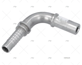 SPINA TUBO CURVO 90 T3/8  - D.12 INOX