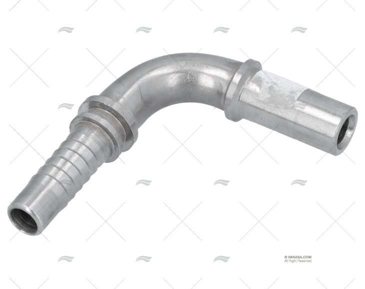 ESPIGÃO TUBO CURVO 90 T3/8  - D.12 INOX