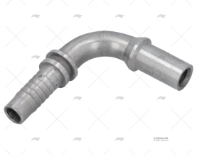 SPINA TUBO GOMITO 90 T1/2  - D.15 INOX