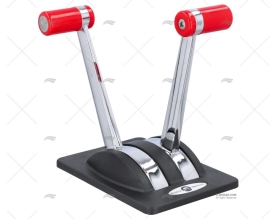DOUBLE ENGINE CONTROL STRAIGHT RED/RED RIVIERA