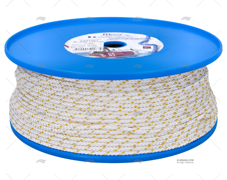 PRE-STRETCHED HALYARD 4mm WHITE/YELLOW