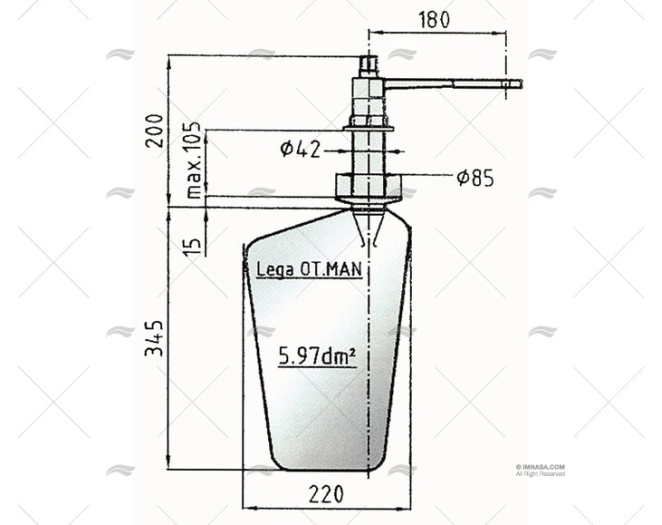 RADICE RUDDER 16/6P ELICHE RADICE RADICE RUDDER 16/6P ELICHE RADICE