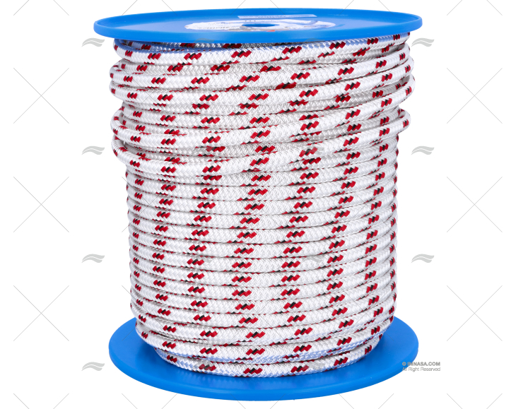 DRIZZA FASTNET 10mm BIANCO/ROSSO MEYER