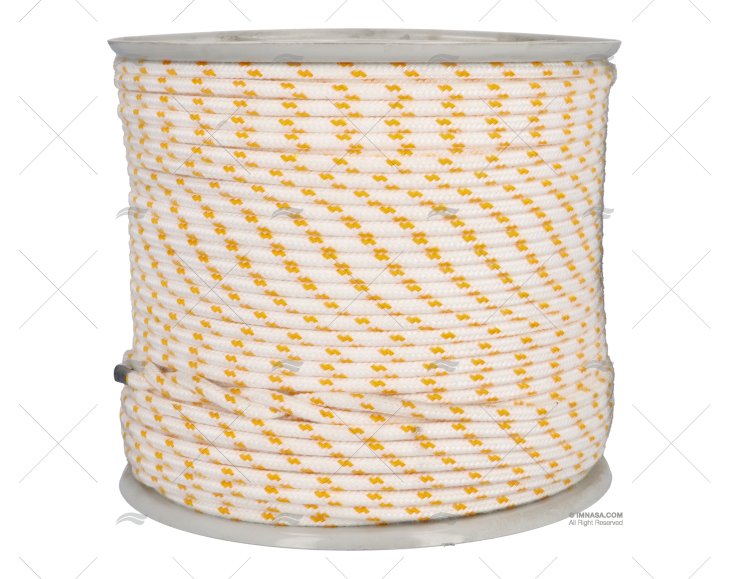 ECOUTE ROYAL NAUTIC 6MM BLANC/JAUNE MEYER