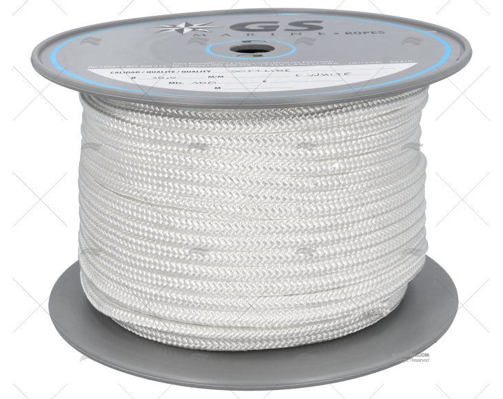 CORDAGE POLYESTER 10mm BLANC 100m