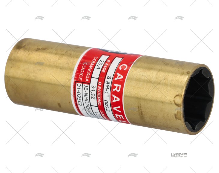 CUSCINETTO OTTONE-GOMMA 8AM 1" (2) CARAVEL