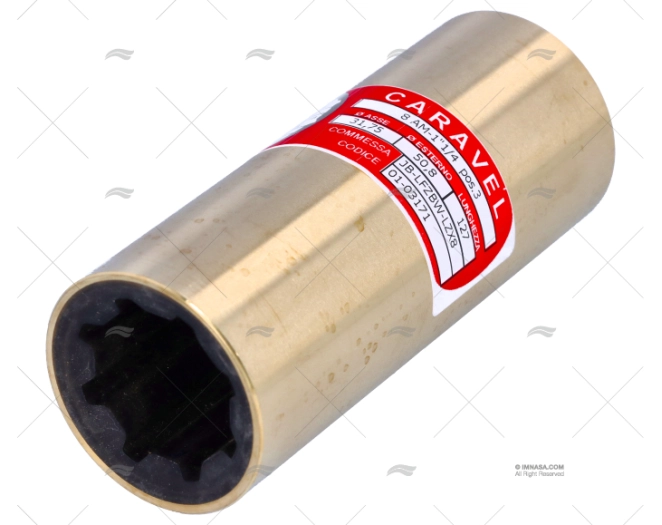 ROLAMENTO LATÃO-BORRACHA 8AM 1"1/4 (3) CARAVEL