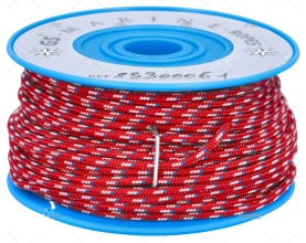 BOBINA POLIESTERE ROSSA/BIANCA/BLU 2mm 20m MEYER