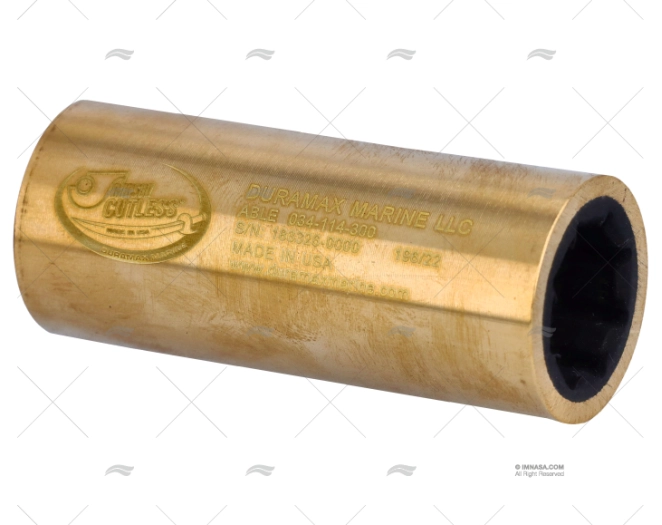 ROLAMENTO LATÃO NAVAL-BORRACHA 3/4" ABRAÇADEIRA DURAMAX