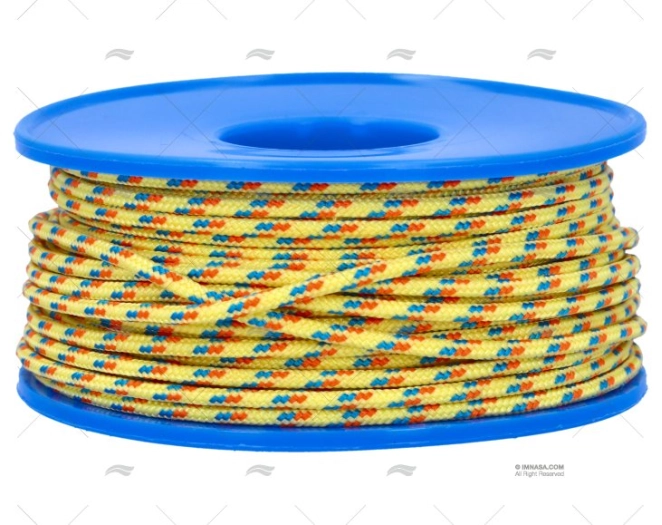 BOBINA POLIÉSTER  AMARELO/LARANJA/AZUL 2mm 20m MEYER