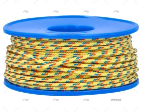 BOBINA POLIESTERE  GIALLO/ARANCIONE/BLU 2mm 20m MEYER