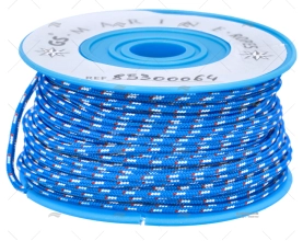 BOBINA POLIÉSTER. AZUL/BRANCO/VERMELHO 2mm 20m MEYER