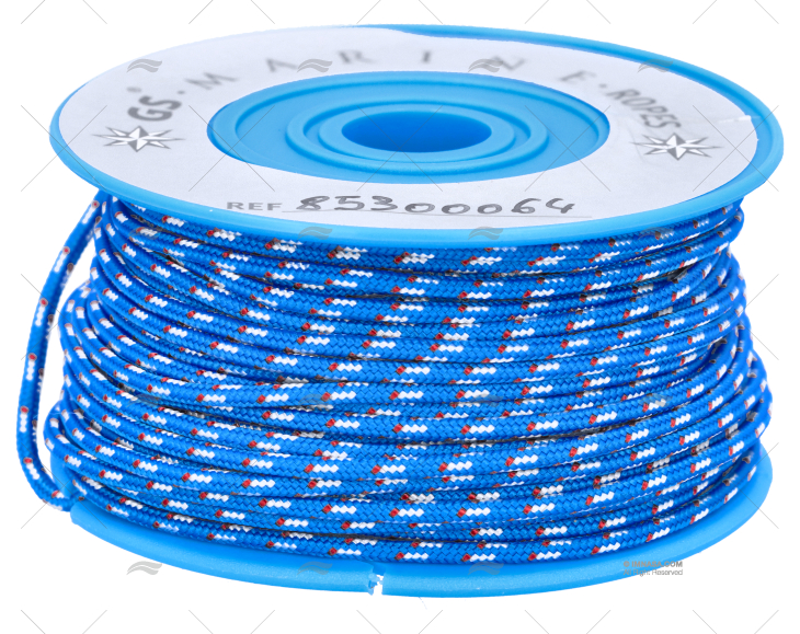 BOBINA POLIÉSTER. AZUL/BRANCO/VERMELHO 2mm 20m MEYER