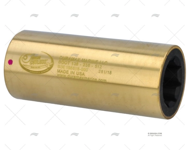 CUSCINETTO OTTONE NAVALE-GOMMA 1"3/8 CUFFIA DURAMAX