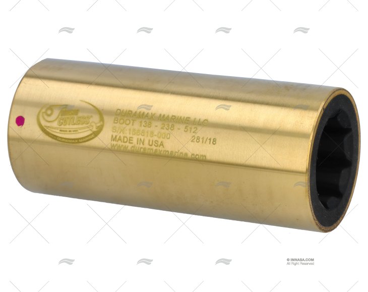 CUSCINETTO OTTONE NAVALE-GOMMA 1"3/8 CUFFIA DURAMAX