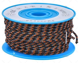 BOBINA POLIESTERE NERA/ARANCIONE/BLU 2mm20m MEYER