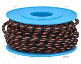 BOBINA POLIÉSTER. PRETA/LARANJA/AZUL 3mm 10m MEYER