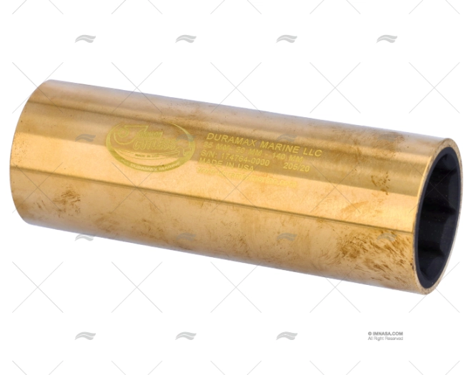 CUSCINETTO OTTONE NAVALE-GOMMA 35x50x140mm DURAMAX